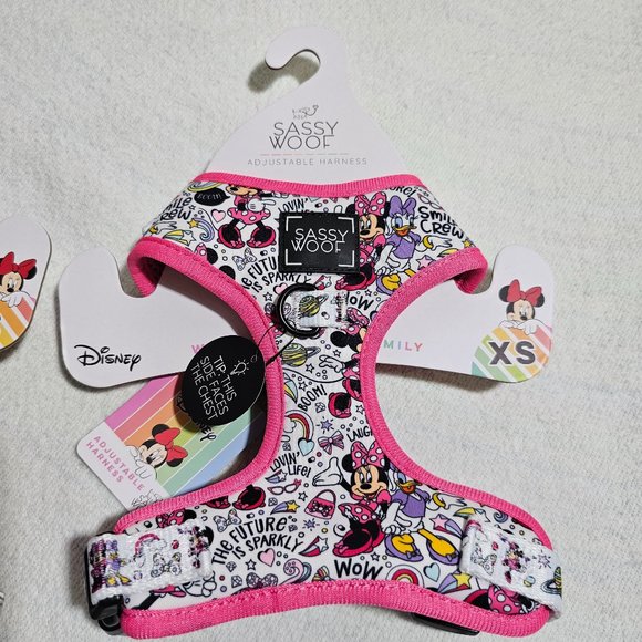 🏷️NWT Disney x Sassy Woof Minnie Mouse & Daisy Duck Dog Harness - Various Sizes - Picture 7 of 15